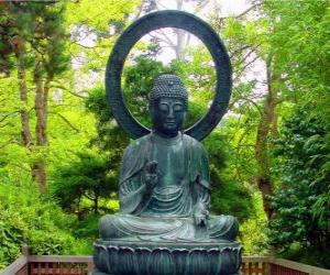 yapboz Gautama Buddha oturma
